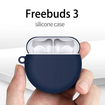 Ausinės Atvejais Huawei FreeBuds 3 atveju Minkštas Silikoninis neslystantis apsaugos atveju Freebuds 3 Atveju 3D Animaciją Atveju su Keychain