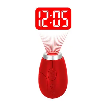 BRELONG Skaitmeninio formato laikrodis, raktų žiedas Mini LCD projektoriaus laikrodis Nakties Šviesos Magija Projektorius Laikrodis Raudona Mėlyna Juoda