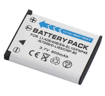 Baterijos (2-Pack) + Kroviklis Skirtas Fujifilm FinePix XP10, XP11, XP15, XP20, XP22, XP30, XP31, XP50, XP130, XP140 Skaitmeninis Fotoaparatas