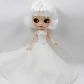 Blyth lėlės drabužius, balta vestuvinė suknelė vakare nešioti, tinka blythe ledinis licca bendras lėlės