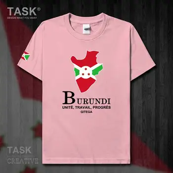 Burundis Burundžio rinktinės Bujumbura t shirt mens naujas Mados Trumpas Rankovės sporto Viršūnės drabužių medvilnės šalies žemėlapį vasaros 50