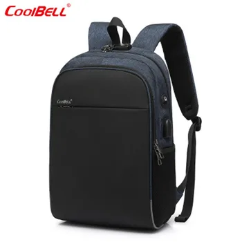 COOLBELL Backpack 15.6 Colių Nešiojamojo kompiuterio Kuprinė iš Nailono, atsparus Vandeniui Mados Kelionių Verslo Kuprinė Anti-theft Studentų Kuprinė