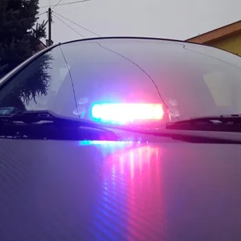 Castaleca 8 LED automobilių pritaikyti Policijos Strobe Flash Šviesos Brūkšnys Avarinio Įspėjimo 3 Mirksi 