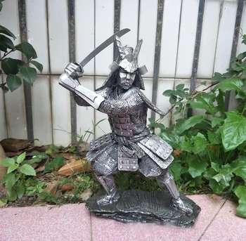 Charakterį Statula, Samurajus Skulptūra, Modelį, Dervos Amatų, Namų Dekoracijas, Sodų Papuošalus, Švenčių Dovanos