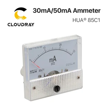 Cloudray 30mA 50mA Ammeter HUA 85C1 DC 0-30mA 0-50mA Analoginis Amp Skydelis Skaitiklis, Dabartinis CO2 Lazerinis Graviravimas Pjovimo Staklės