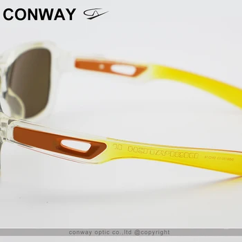 Conway sporto akiniai nuo saulės vyriški didelių kvadratinių vairavimo akinius vėjo akiniai TR90 neperleidžiama rėmo 9150