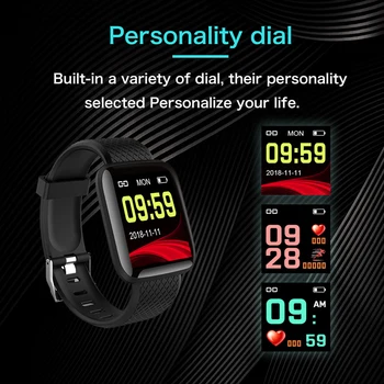 D13 Vandeniui Sporto Smart Watch Band Z2 Smart Žiūrėti 116 Plius Apyrankė Fitneso Kraujo Spaudimą, Širdies Ritmą Android Pedometer