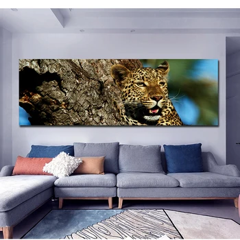 DDHH Šiuolaikinės Laukinių Gyvūnų Tigras Ant BigTree Sienos Menas Drobė Paveikslų, Plakatų ir Spausdina Nuotraukas Kambarį Namų Dekoro