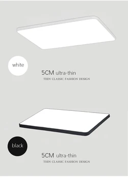 DX Modernios Led Lubų Šviesos Šviestuvas Už Kambarį Salė Minimalistinio Stiliaus Pritemdomi Lempa-Ultra Plonas Aikštėje Šiltai Balta Blizgesio