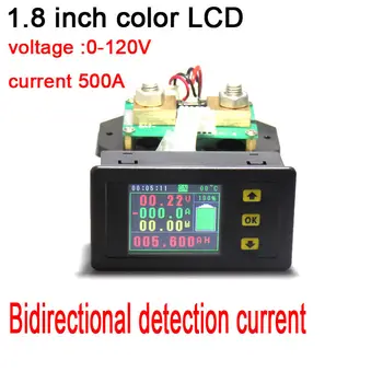 DYKB 100A/200A/300A/500A LCD Voltmeter ammeter \ temperatūros \ kulono \ talpa \ galios matuoklis \ baterijų sistemos stebėti perstūmimo