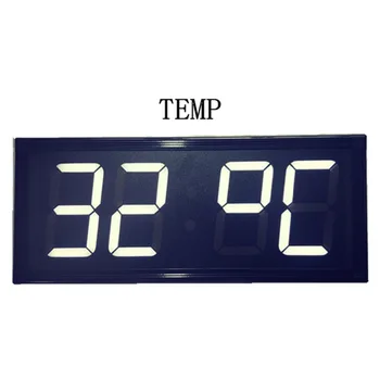 Didelio dydžio nuotolinio valdymo pulto LED laikrodis Elektroninis skaitmeninis kabo laikrodis ryškumas Svetainės modernus dekoro laikrodis