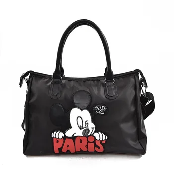 Disney Mickey mouse vandeniui animacinių filmų maišelį studentų pečių maišą, bagažo moterų maišelį lady maišelį ranka kelionės Vežti didelis paketas