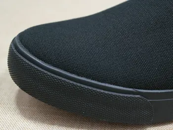 Drobė batai, vyriški batai, visas juodas atsitiktinis vientisos spalvos didelio dydžio zapatos de hombre, mens mokasīni, stambusis sportbačiai 698