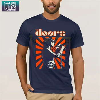 Durys Ig Lezard T-Shirt Groupe Produit Gauti Jim Morrison La O-Kaklo Mados Atsitiktinis Spausdinti Marškinėliai