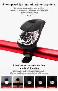Dviračių Priekiniai Smart Light USB Įkrovimo Šviesos Kontrolės priekinis žibintas atsparus Vandeniui Naktį Jojimo priekinis žibintas Saugos Kalnų Dviračio Šviesos
