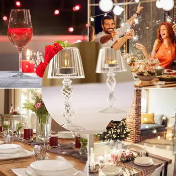 Europos stiliaus Žvakių Laikiklis Skaidraus Stiklo Stalo Lempa Formos Vestuvių Romantiška Vakarienė Žvakių šviesoje Namų Puošybai
