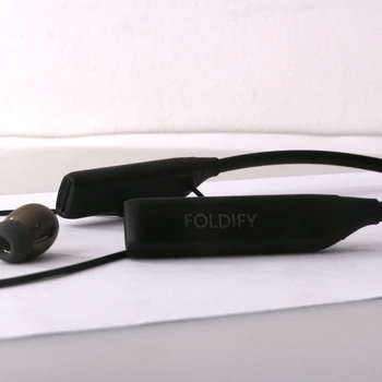 FOLDIFY belaidė laisvų rankų įranga anc ausinių, bluetooth v4.2 sporto neckband ausinės su mic aktyvus triukšmo panaikinimo laisvų rankų įranga