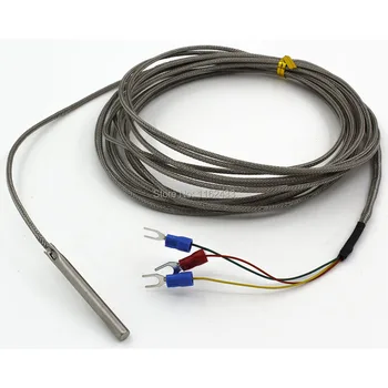 FTARP02 PT100 tipo 5m kabelis lenkijos lazdele zondas galvos MTTP temperatūros jutiklis