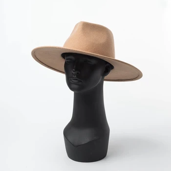 Fedoras Rudens žiemos vilnos kepurė retro skrybėlės džiazo kepurės vyrams ir moterims kupranugaris džentelmenas Anglijoje, panama kepurė Europa
