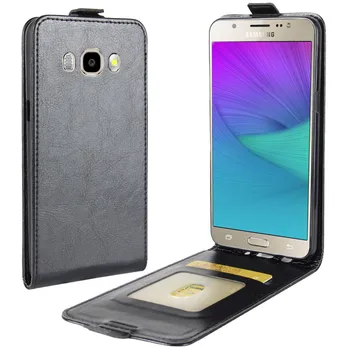 Flip Case Cover for Samsung Galaxy J5 2016 J510 J510F J510G J510Y J510M J5 6 J5108 SM-J510F Prabanga Vertikalus Telefono dėklas Kortelės Lizdas