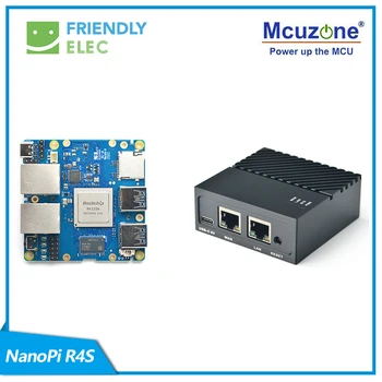 FriendlyELEC NanoPi R4S 1GB/4GB Dual Gbps Ethernet Vartai Paramos OpenWrt LEDE Sistema V2ray SSR 