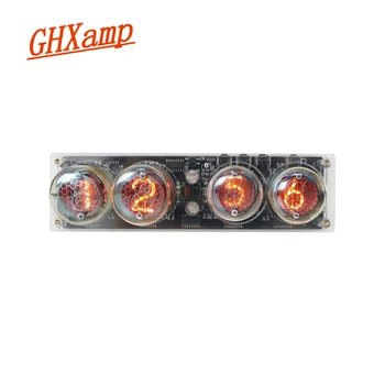 GHXAMP 4-bitų Švyti Vamzdis Nixie Laikrodis QS30-1 SZ3-1 Vamzdis Išplėstinė Versija Nuotolinis Valdymas LED Apšvietimas Audio Priedai DC5V