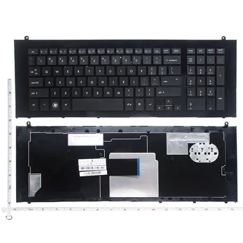 GZEELE UI Nešiojamojo kompiuterio klaviatūra HP ProBook 4720 4720S anglų klaviatūra, juodas rėmas