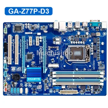 Gigabyte GA-Z77P-D3 Plokštė LGA1155 DDR3 USB3.0 32G Z77 Z77P-D3 Z77P D3 Darbalaukio Originalus Naudojami Mainboard SATA3 Darbas Pastovus