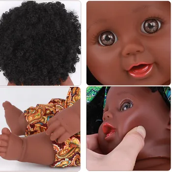 HIINST Žaislai vaikams, Vaikų modeliavimas Juodosios Afrikos kūdikių Mergaitės Lėlės Vaikams 12 colių Dovanas vaikams lašas laivas 2020 NAUJAS
