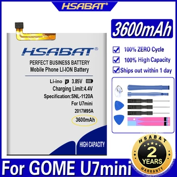 HSABAT GM12B GOME 2017M95A 3600mAh~4200mAh Baterija GOME U7 U7mini U7 mini Baterijos