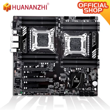 HUANANZHI X79 16D X79 motininė Plokštė Intel Dual CPU LGA 2011 REG ECC DDR3 1333 1600 1866MHz SATA3 USB3.0 E-ATX witht VGA