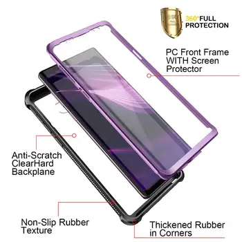 Hard Case For Samsung Note9 Atveju Su integruota Screen protector, atsparus smūgiams Bamperis Atveju 9 Pastaba Black Verslo Atveju Vyro Dovana