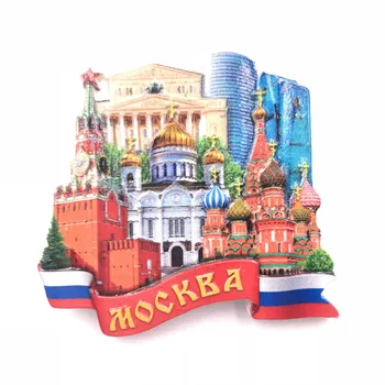 Honkongas Rusija Čingdao Japonija šaldytuvas magnetas 3D dervos kelionių suvenyrų animacinių filmų, komiksų HD spausdinimo magnetinis lipdukas anime magnetas