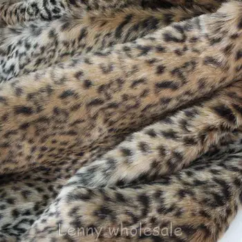 Ilgai krūva leopardas spausdinti kailio audinio ,pagalvėlių dirbtiniais kailiais audinio kieme 150*50 cm/vnt nemokamas pristatymas