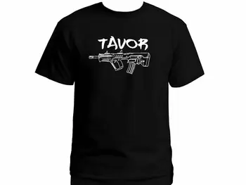 Izraelis Tavor šautuvas 0% medvilnės grafinis t-shirtSummer Kostiumas Hip-Hop Atsitiktinis vatos Pagaliukai Tee Nemokamas Pristatymas