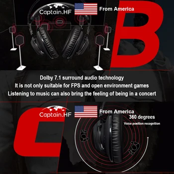 JAV Kapitonas Hyper X Debesis Revolver S Pro Gaming Ausines, PC, Nešiojamas kompiuteris ir Vaizdo Žaidimų Konsolės