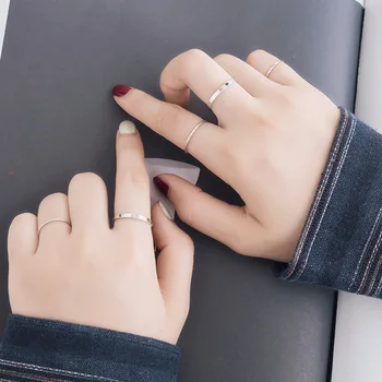Japonijos ir korėjos Stiliaus 10 dalių Komplektas Bendras Žiedas Paprasta Normcore Stiliaus Žiedas, Apyrankės Papuošalai Moterų Didmeninės