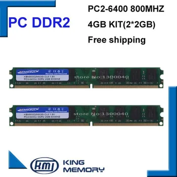 KEMBONA 4GB 2x2GB PC2-6400 DDR2 800Mhz 4g 240pin DDR2 Darbalaukio Atminties Desktop 