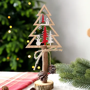 Kalėdų Medinių Kalėdų Eglutės Kabinti Puošimas Ornamentais, Namų Puošybai Kalėdų Dovanos fl15
