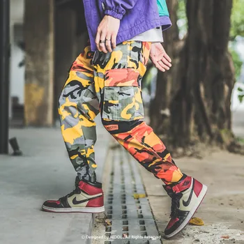 Karinė Maskuotė Krovinių Kelnės Multi-Pocket Jogger Priešingai Nei Spalvingų Camo Armijos Kelio Taktinės Kelnės Vyrams Hip-Hop Streetwear
