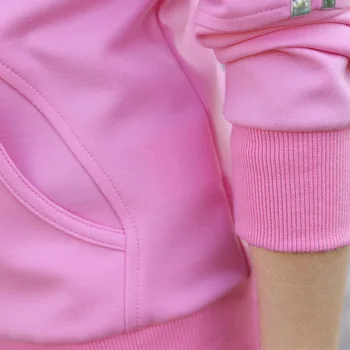 Karšto Pardavimo Lady Tracksuit Moterų Palaidinukė +Ziajać Sekti pavyzdžiu 2 dalių Komplektas Sporto Kostiumas moterims rudenį rožinis kostiumas rinkiniai, M-XXXL