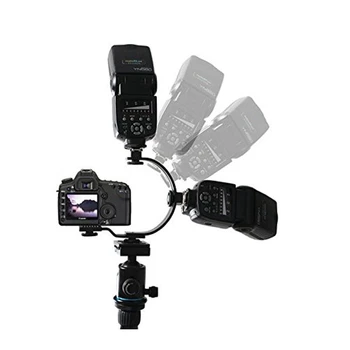 Karšto Pardavimui, Fotografija, C-Formos Hot Shoe Blykstės Laikiklis Stovėti LED Vaizdo Šviesos DSLR Fotoaparato, vaizdo Kameros Blykstė 