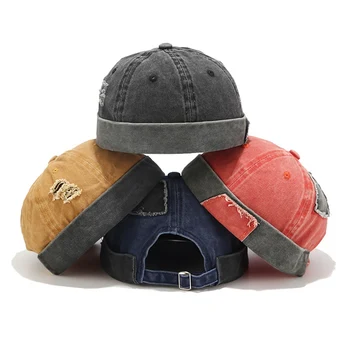 Karšto Vyrai Bžūp Quick Dry Sporto skrybėlę Reguliuojamas Retro Lauko Veikia, Pėsčiųjų, Kempingas Kepurės Užspaudimo Brimless Kepurės
