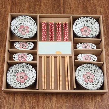 Keraminiai Peiliai Nustatyti Japonų Suši Stalo Įrankių Rinkinys Dovanų Dėžutėje High-End Stalo