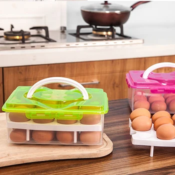 Kiaušinių Laikymo Dėžutė 24 Atvejais, Virtuvės Reikmenys Šaldytuvas Anti-susidūrimo Dėklas Konteinerių Reikmenys Dėžutę