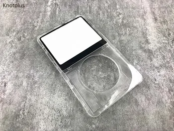 Knotolus skaidraus skaidraus plastiko priekiniai faceplate būsto padengti apvalkalas su objektyvo iPod 5th gen video 30gb 60gb 80gb