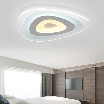 Kūrybos kampo Trikampis plonas modernios LED lubų liustra namų apšvietimo led lempa