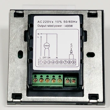 LCD jutiklinis ekranas Grindinio Šildymo Termostatas Savaitę Programuojamas Elektrinis Vandens Radiatorius, Dujų Katilas