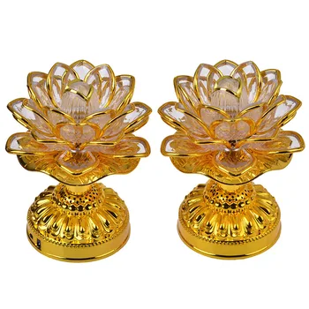 LED Lotus Lempos Budistų Lempos ir Budistų Prietaisai 39 Budistų Operos Aplinkos Apsaugos Lotus Žvakidė