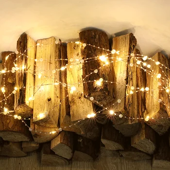 LED šviesos eilutę pasakų girliandą papuošalų stilius baterijos energijos Kalėdų vestuves miegamojo kambarį apdaila